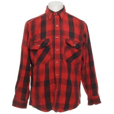 Five Brother, Flanellhemd, Größe: M, Rot/Schwarz, Baumwolle, Karo, Flanell #VUr