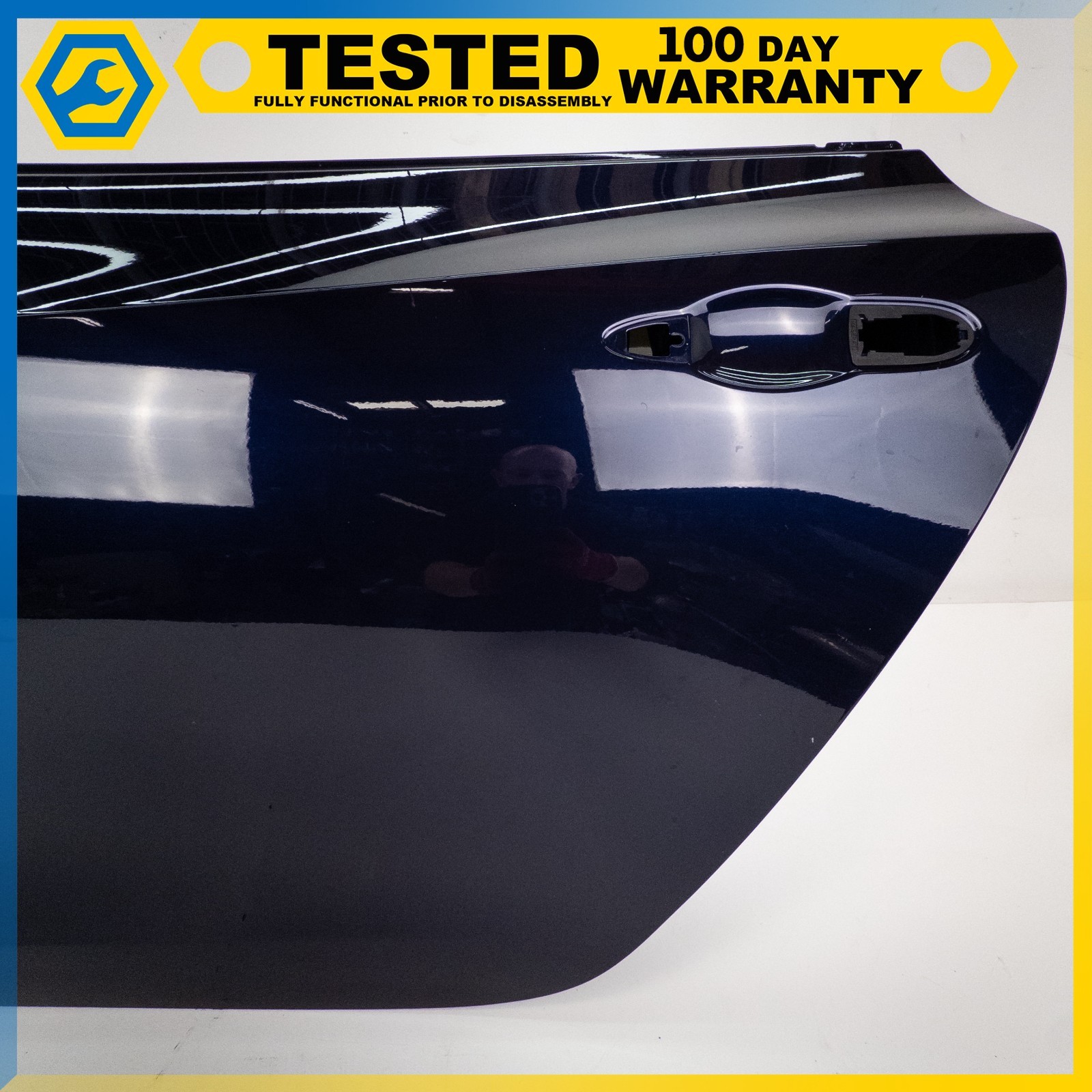 14-19 MASERATI QUATTROPORTE REAR LEFT DRIVER SIDE DOOR SHELL BLUE OEM