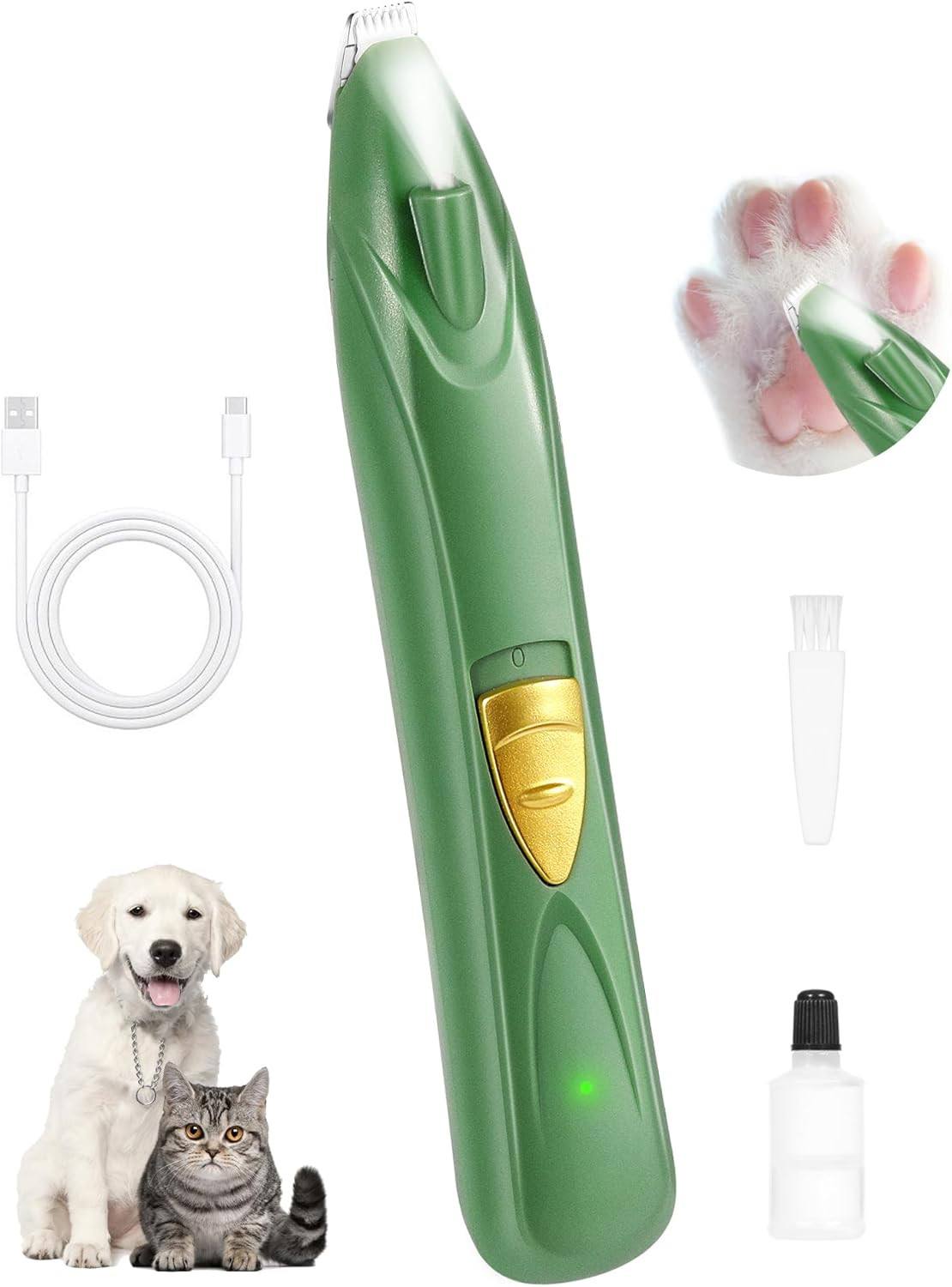 LEYOUFU Dog Clippers for Grooming, Cordless Dog Grooming Kit