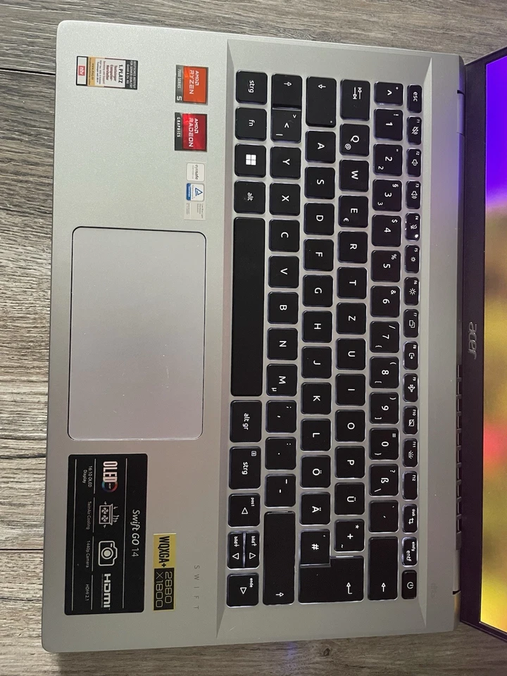 ACER Swift Go 14 SFG14-71-51JU - 14 Zoll Notebook, silber, OLED, Neu! - Bild 3 von 4