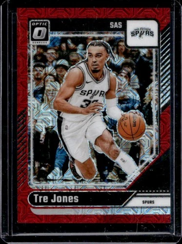 2024-25 Panini Donruss Optic Tre Jones Choice Red Prizm #/88 Spurs