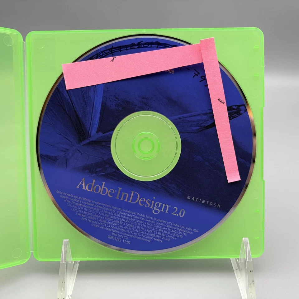 Adobe InDesign 2.0 Software CD-ROM Mac + Cross-Media Resource Disc Win/Mac USA - Image 3 of 4