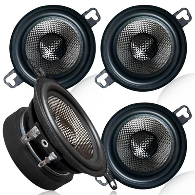 Warzone 4x WZ37PTi 3.5'' Mid Range 2 Pairs 400W Max 120W RMS 4 Ohm Car Speaker