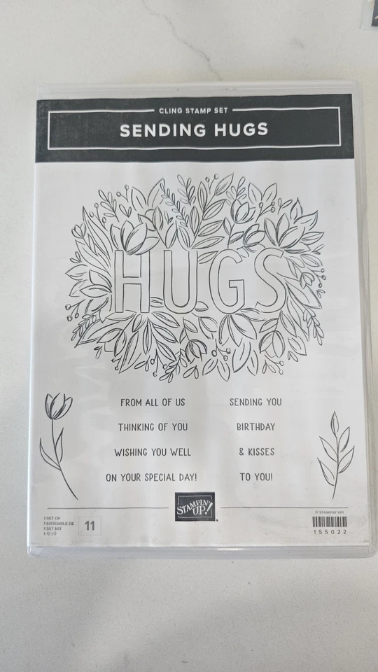Stampin' Up retirado! Juego de sellos de abrazos de envío con troqueles de abrazos en capas Foto 2 de 4