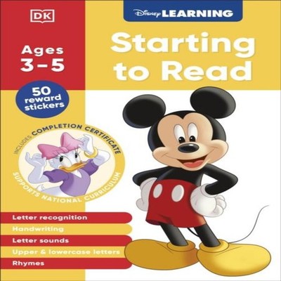 Disney Learning Starting to Read (Ages 3-5) DK Paperback Dorling