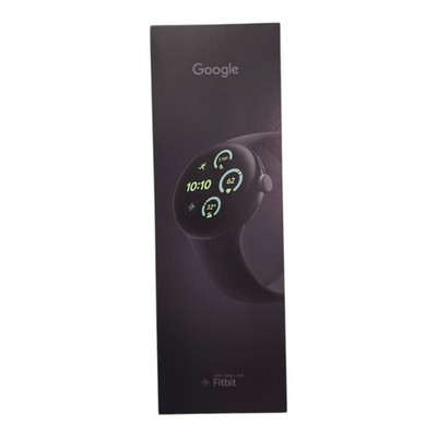 Google Pixel Watch 41mm Matte Black Edelstahlgehäuse mit Obsidian...