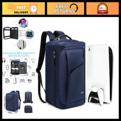 Game Backpack for PS5 Console - Protective Travel Case, Large Capacity Storage B