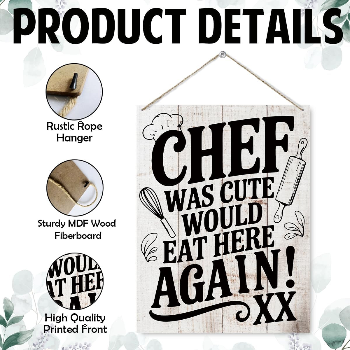 Rustic Kitchen Decor, Wall Decoration for Home Kitchen, Dining Room Decor, Farmh