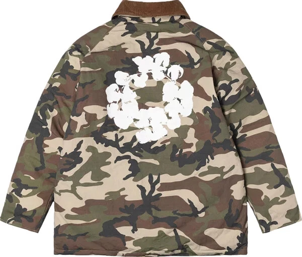 STUSSY DENIM TEARS RIPSTOP DOWN ARMY JACKET CAMO 315296