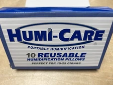 HUMI-CARE Portable Cigar Humidification Pillows - Set of 10 - New