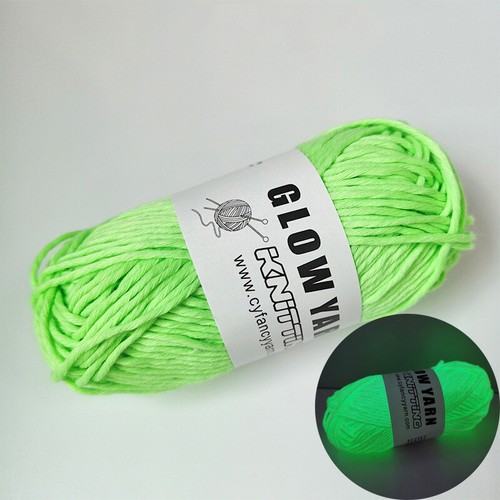 Weave Sewing Knitting Wool Glow in the Dark Hand Knitted Luminous Chunky Yarn - Picture 14 of 23