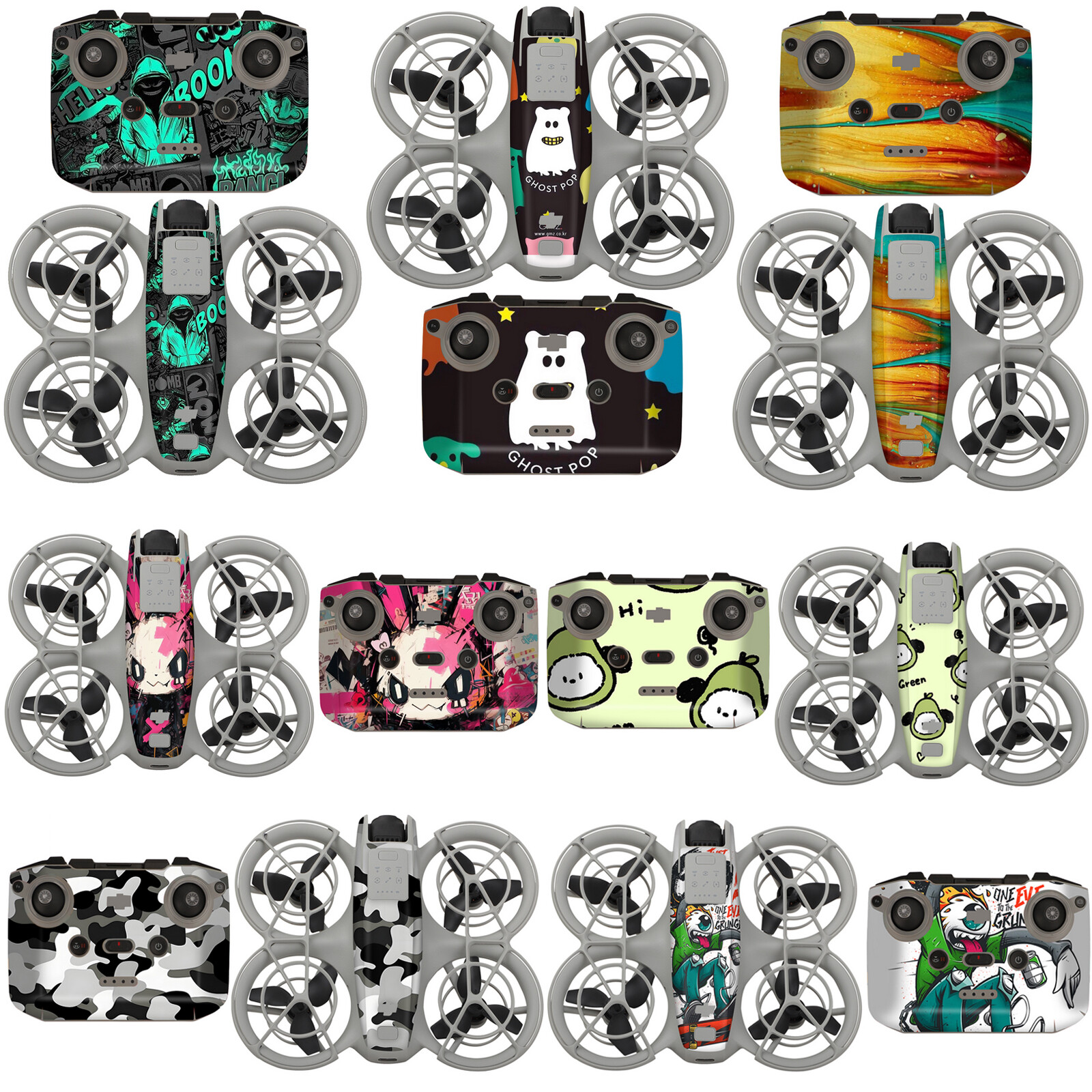 For DJI NEO Drone Accessories PVC Skin Sticker Wrap Waterproof Decals Cover Set-image