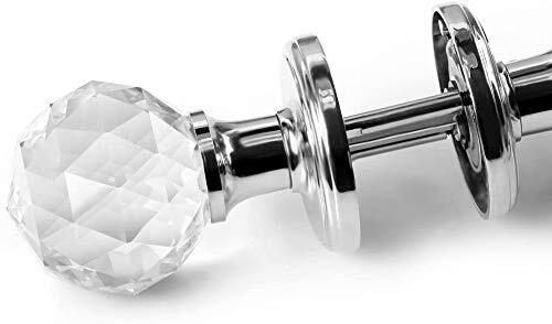 65Mm Crystal Large Door Knob Glass Door Handle DIY Screw Set Living Door Silver - Picture 6 of 6
