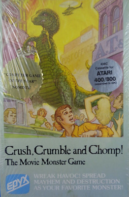 ATARI XL/XE -- CRUSH, CRUMBLE AND CHOMP! (EPYX) #NOS #SEALED
