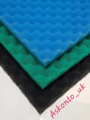Set Kockney Koi Foam Sponge Fish Pond Filter Pads 11" x 17"