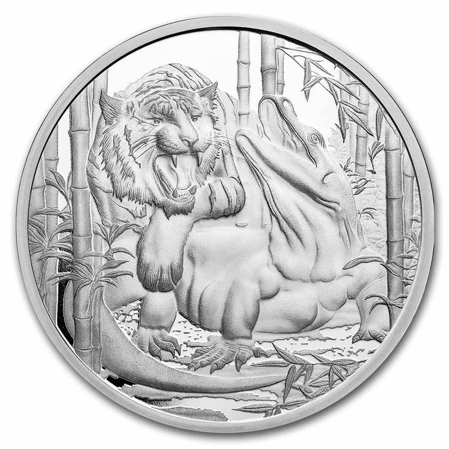 2022 APEX Predators Komodo Dragon vs Tiger 1 oz .999 Silver $1