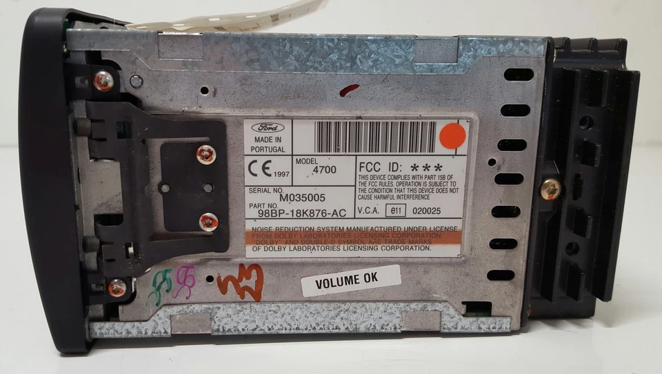 Nueva radio de cassette FM AM OEM compatible con Mercury Cougar 98BP-18K876-AC 4700 de 1999-2002 Foto 2 de 4