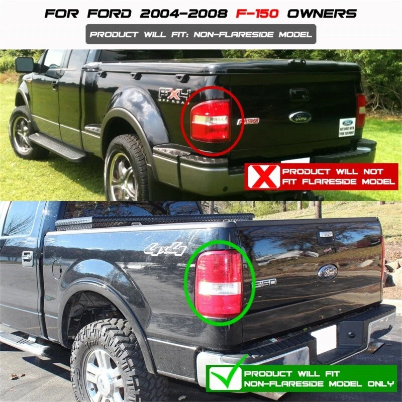 Lanternas traseiras de LED Spyder para Ford F150 laterais 04-08 (não serve Heritage e SVT) - Imagem 4 de 4