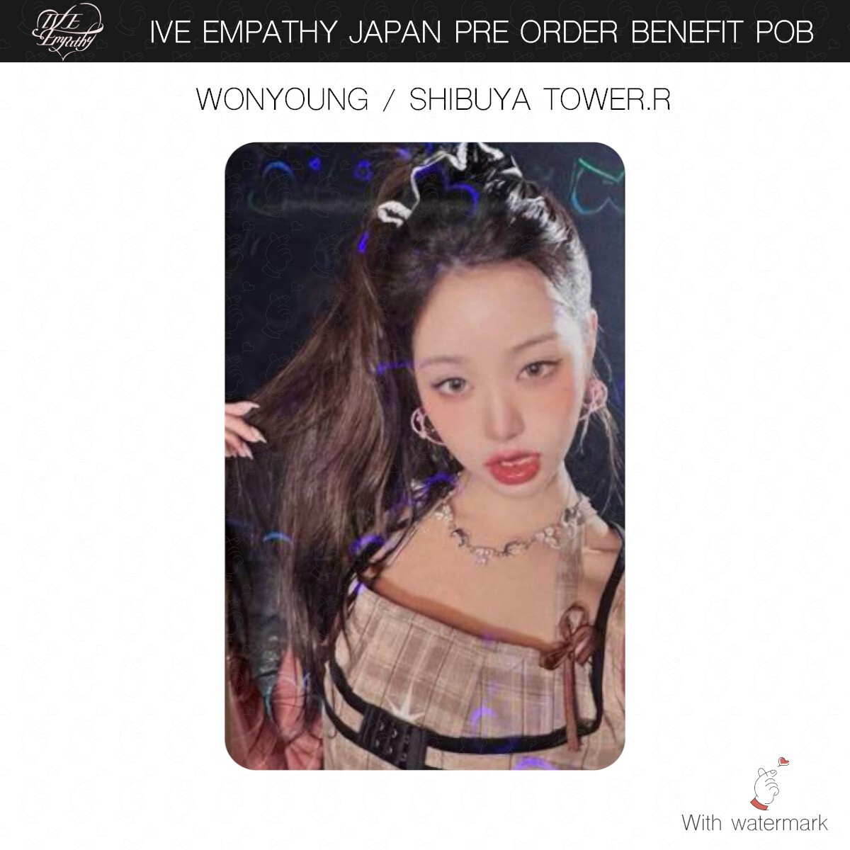 IVE EMPATHY JAPAN POB OFFICIAL PHOTOCARD SET TOWER RECORDS