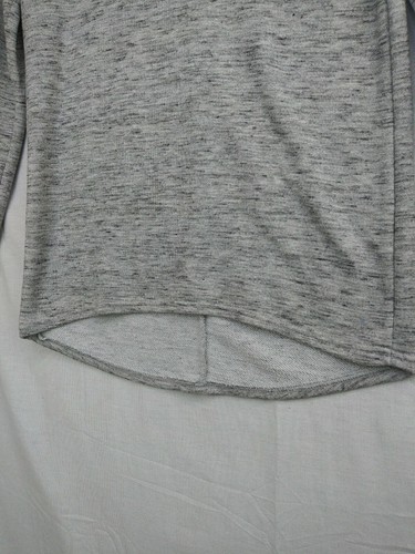 DANSKIN NOW Sweatshirt Womens Small Gray Yoga Exercise Top Thumb Hole Sleeves - Picture 4 of 6
