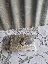 Vintage Silver Belt Buckle Horsehead Profile Rectangular Small Belt Buckle Kids
