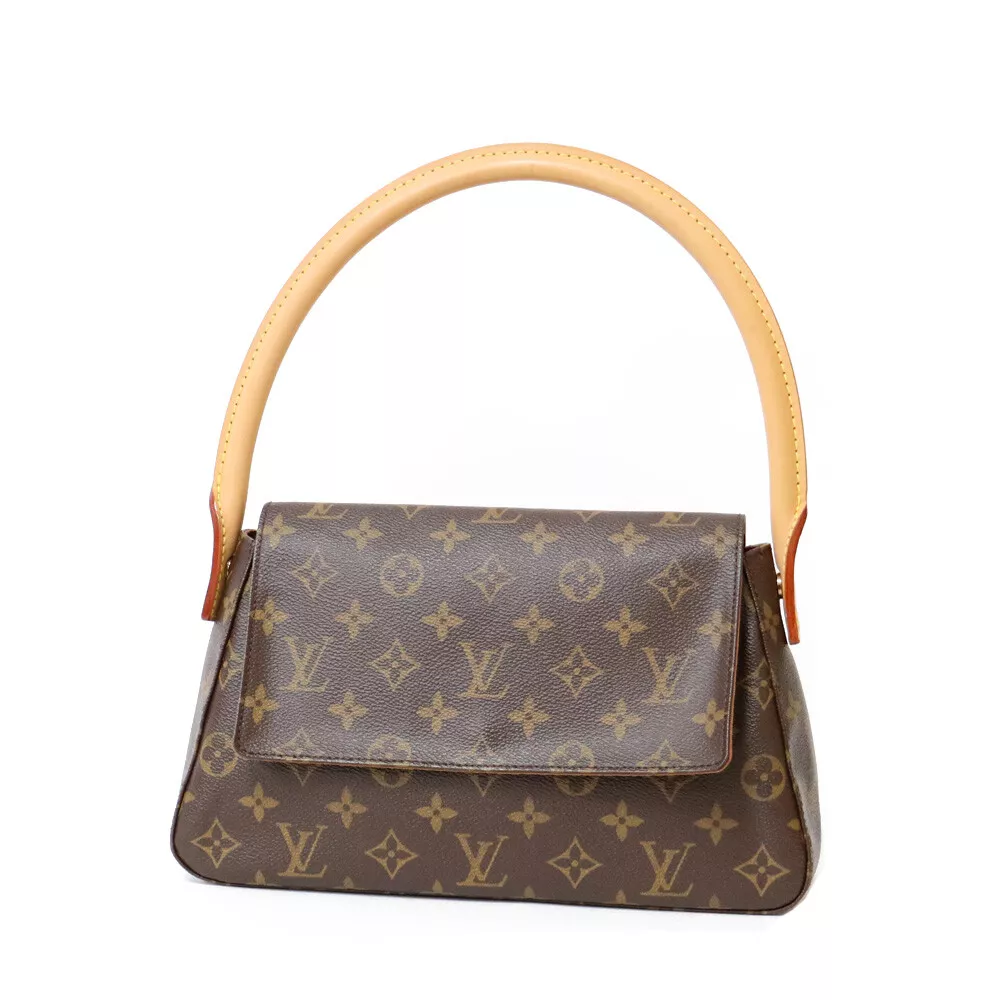 LOUIS VUITTON Shoulder Bag M51147 Brown Monogram Mini looping from