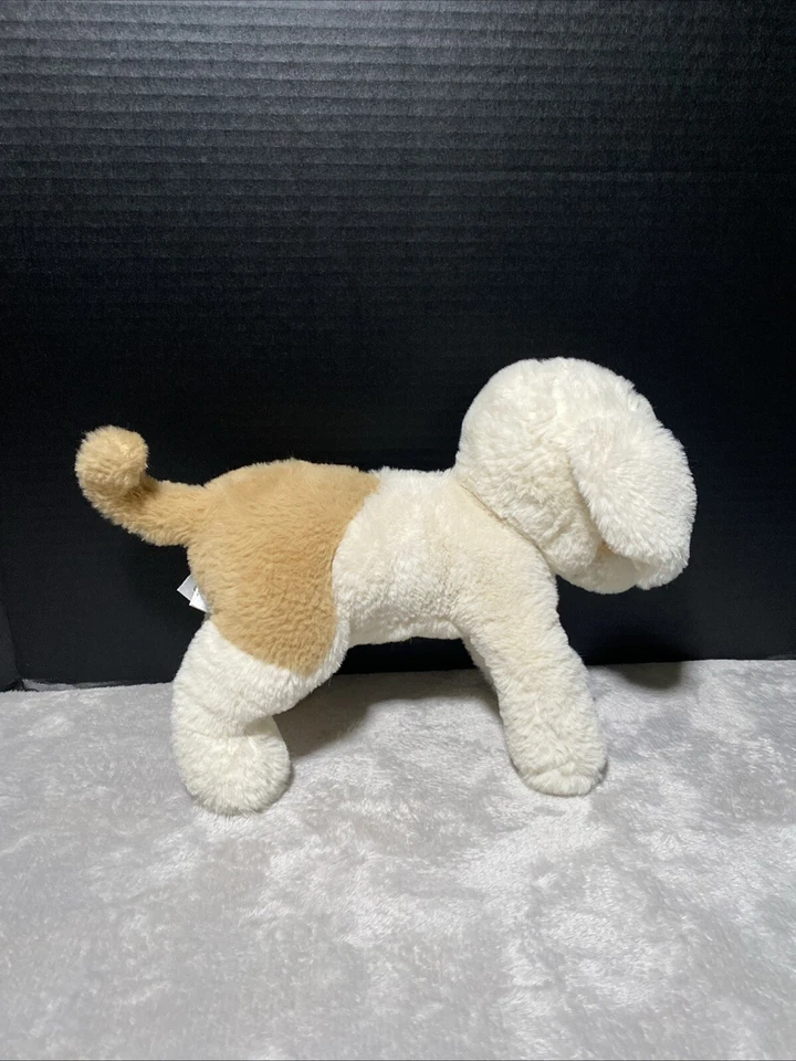 Bunnies by the Bay Puppy Dog Skipit Plush Baby Lovey 11" Beige Cream Tan Spots - Image 3 of 4