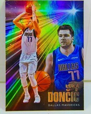 Luka Doncic 2020-21 Chronicles Basketball Essentials Refractor Holo Card #228