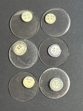 LOT OF 6 GLASS POCKET WATCH CRYSTALS SIZE 16 REPLACEMENT PARTS
