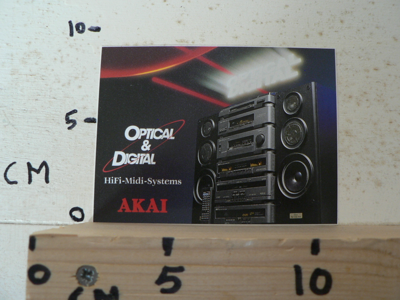 Red Audio Control Sticker STICKER,DECAL AKAI OPTICAL & DIGITAL HIFI MIDI SYSTEMS AUDIO | eBay