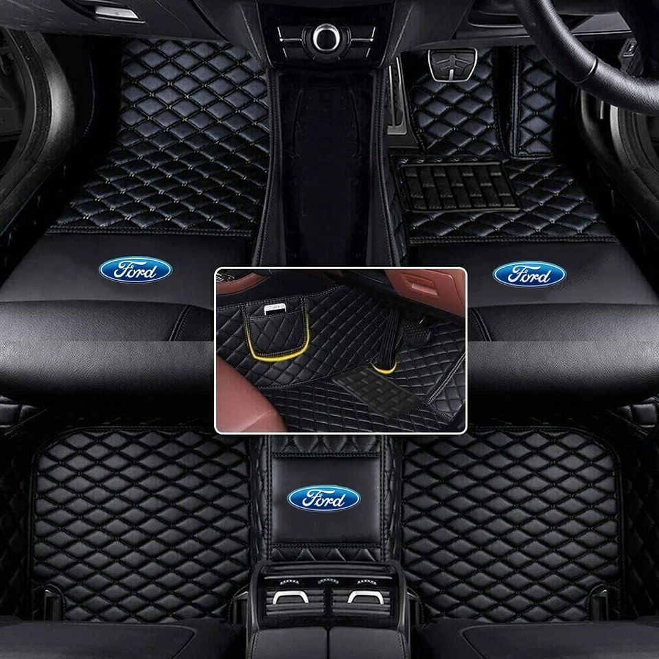 For Ford Car FIoor Mats All Models Custom F-150 RHD All-weather Auto Carpets Rug - Image 2 of 4