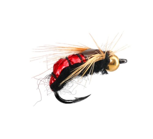 Angelköder Messing Perlenkopf schnell sinkende Nymphe Scud Fly - Bild 6 von 9