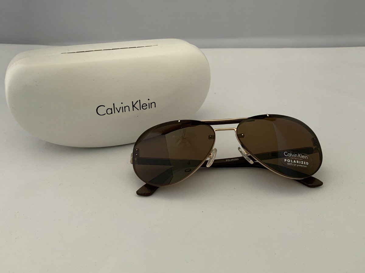 Calvin Klein R712S Brown Sunglasses Amazon.com: Calvin Klein Women main image 4