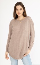 Ladies Women Knit Long Sleeve Crew Neck Knitt...