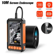 KERUI 10M Endoscope Camera with Light, 4.3" HD 1920P Snake Inspection Camera