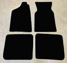 Fußmatten Autoteppich für Audi 100 200 C2 Typ 43 1976-1982 schwarz Velours 4tlg