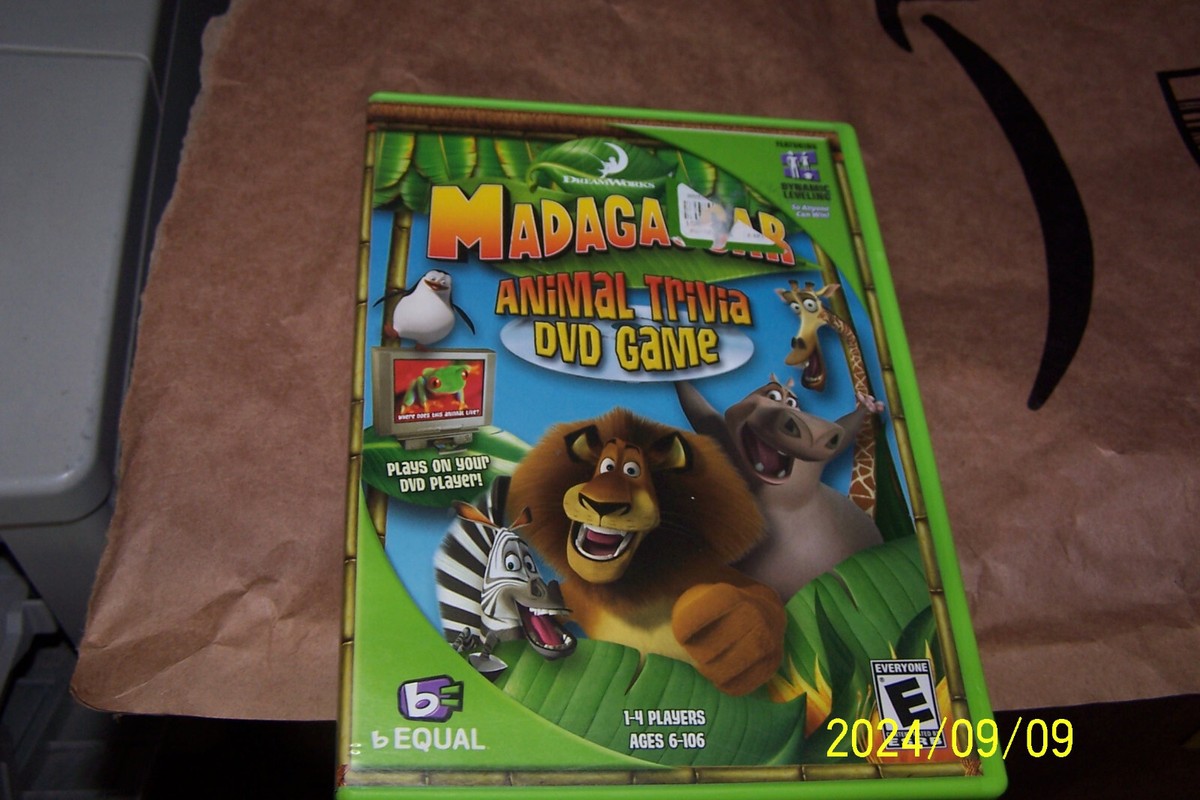 Madagascar: Animal Trivia DVD Game (PC, 2005) 898823000068| eBay