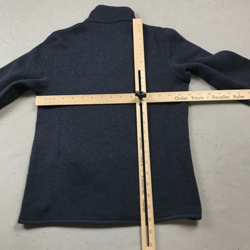 Patagonia Better Sweater Boys Large Blue Fleece Jacket 1/4 Zip Outdoor Logo - Picture 8 of 10