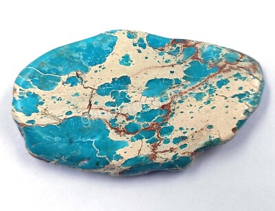 67.00 Ct Natural Sky Blue Turquoise Slab Rough IGL Certified Loose Gemstone M25