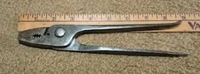 8.5" Vintage Unbranded Fence MULTI-TOOL PLIERS, WIRE CUTTER, SCREWDRIVER TIP ETC