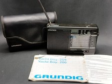 Grundig Yacht Boy Radio With Alarm Clock 206 SW LW MW FM  - Black Please Read