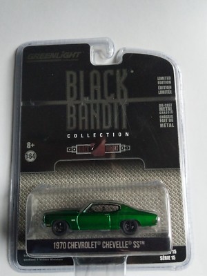 GREENLIGHT BLACK BANDIT 1970 CHEVROLET CHEVELLE SS green machine never opened !