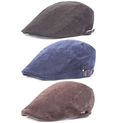 corduroy driving cap