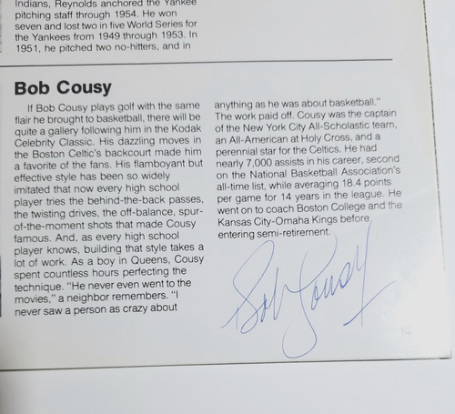 Joe DiMaggio Bob Cousy SIGNED 1974 Kodak Celebrity Golf Classic Program JSA LOA - Picture 3 of 8