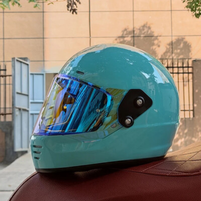 Retro Motorcycle Helmet Men Women Riding Full Face Motorbike Helmet DOT Approved