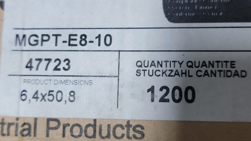 Caja de 1200 ea Huck Magna-Grip MGPT-E8-10 pasador de perno de bloqueo; 1/4 pulgada - Imagen 6 de 7