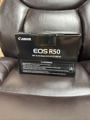 Canon EOS R50 Mirrorless Vlogging Camera (Black) w/RF-S18-45mm F4.5-6.3 is STM