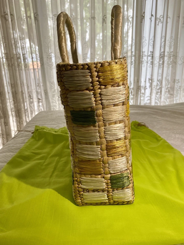 MAXX NEW YORK - Bolso de yute multicolor tejido Foto 3 de 4