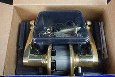 Schlage Bed and Bath Door Handle Bright Bass P515-048 New in Package