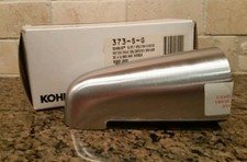 Kohler 373 S G DEVONSHIRE Non-Diverter Bath Spout w/ Slip-Fit Brushed Chrome